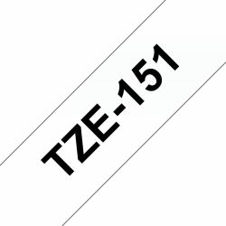 Brother Labelling Tape 24mm (TZE-151 LAMINATED TAPE 24MM 8M - BLACK ON CLEAR)