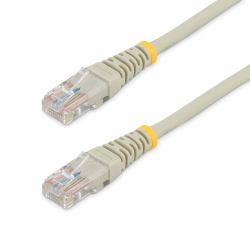 StarTech.com Cat5e Patch Cable with Molded RJ45 Connectors - 5 ft. - Gray (STARTECH 5 FT GRAY CAT 5E MOLDED PAT)