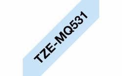 Brother TZEMQ531 label-making tape Black on blue TZe (Brother TZe-MQ531 - lamineret bÃ¥nd - 1)