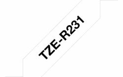 Brother TZE-R231 label-making tape Black on white (BLACK ON WHITE 12MM [W] - X 4M [L] RIBBON TAPE)