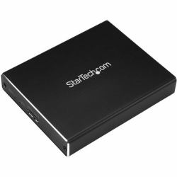 StarTech.com Dual-Slot Drive Enclosure for M.2 SATA SSDs - USB 3.1 [10Gbps] - RAID (DUAL DRIVE M.2 SATA ENCLOSURE - - RAID - USB 3.1 GEN 2 USB C / USB)