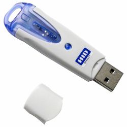 HID Identity OMNIKEY 6121 USB 2.0 Blue,Grey smart card reader (6121 USB Slim-size Smart C R. - Previously CardMan CM6121 - Warranty: 12M)