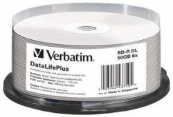 Verbatim DataLifePlus BD-R 50 GB 25 pc[s] (Verbatim BD-R DL 50GB 6X Printable 25pk)