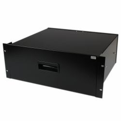 StarTech.com 4U Black Steel Storage Drawer for 19in Racks and Cabinets (4U BLACK STEEL STORAGE DRAWER - FOR 19IN RACKS AND CABINETS)
