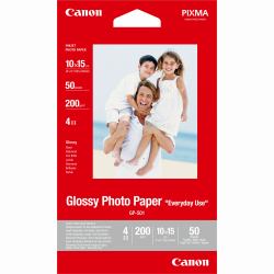 Canon GP-501 Glossy Photo Paper 4x6" - 50 Sheets (PHOTO PAPER GLOSSY - GP-501 4X6 50)