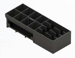 apg Solutions 20266PAC cash tray ABS synthetics Black (INSERT FOR MIC237A+460MOD DR - EURO+STERLING INSERT)