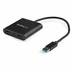 StarTech.com USB 3.0 to Dual HDMI Adapter, USB to 2x HDMI Monitor Converter for Windows [no support for macOS/ChromeOS/Linux] - TAA (USB 3.0 - TYPE A TO DUAL HDMI DISPLA)