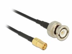 DeLOCK 1m, BNC/SMB coaxial cable RG-174 Black (Delock antennekabel - 1 m)
