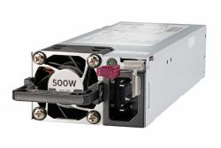 HPE 500W Flex Slot Platinum Hot Plug Low Halogen Power Supply Kit (HPE - strÃ¸mforsyning - 500W/563VA)