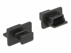 DeLOCK 64011 socket safety cover USB Mini-B Black 10 pc[s] (Delock Dust Cover for USB 2.0 Type Min)