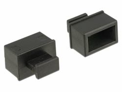 DeLOCK 64021 socket safety cover Black 10 pc[s] (Delock Dust Cover for SFP - stÃ¸vdÃ¦kke)