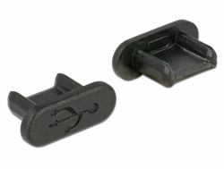 DeLOCK 64007 socket safety cover USB Micro-B Black 10 pc[s] (Delock Dust Cover for USB 2.0 Micro-B)