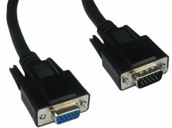 Cables Direct SVGA, 15m, M-F VGA cable VGA [D-Sub] Black (CDL 15m SVGA Extension Cable)