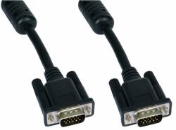 Cables Direct SVGA, 2m, M-M VGA cable VGA [D-Sub] Black (2m SVGA Male - Male Cable)