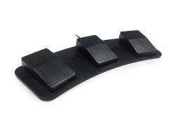 Accuratus X3P USB Black (Accuratus X3P USB Programmable 3 Button Foot Pedal / Switch - cable length 1.9m. Supplied by Hypertec. [1Year warranty])