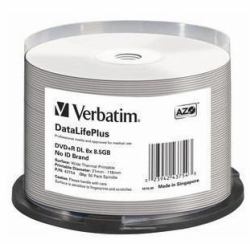 Verbatim DataLifePlus 8.5 GB DVD+R DL 50 pc[s] (Verbatim DVD+R Double Layer 8.5GB 8X Wide 50 Pack Spindle)