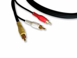 Kramer Electronics 3xRCA M/M, 7.6m composite video cable RCA Black (3 RCA Cable - 3 RCA Cable)