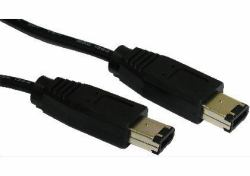 Cables Direct 5m, firewire 6 Pin 6-p Black (CDL 5m Firewire 6 Pin - 6 Pin)