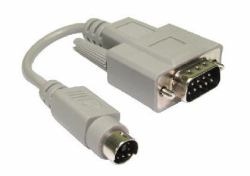 Cables Direct PS/2 to Serial Mouse Cable Adaptor PS/2 cable 0.15 m 6-p Mini-DIN Beige (CDL 15CM PS/2 M - D9 M MOUSE ADAPTOR)