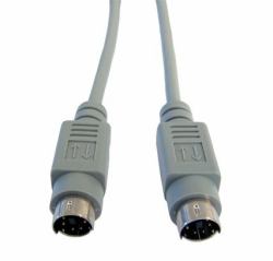 Cables Direct PS/2 PS/2 cable 10 m 6-p Mini-DIN Grey (10m PS/2 Data Cable)