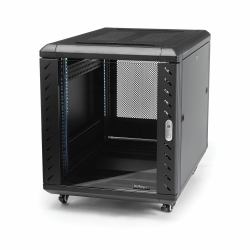 StarTech.com 4-Post 12U Server Rack Cabinet, Lockable 19" Data Rack Cabinet for Computer / AV / IT Equipment, Office / Home Network Rack with Casters & Adjustable Mounting Rails (12U AV RACK CABINE...