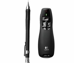 Logitech R400 wireless presenter RF Black (Wireless Presenter R400 - R400 USB Cordless timer - Warranty: 24M)