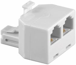 Microconnect MPK301 network splitter Beige (ISDN T-Adapter - Y-ADAPTER RJ11 - 2x RJ14 M/F - 6P/4C, connected 1:1 - Warranty: 300M)