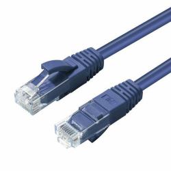 Microconnect UTP501B SCSI cable Blue 1 m (U/UTP CAT5e 1M Blue PVC - Unshielded Network Cable, - PVC, 4x2xAWG 26 CU - Warranty: 300M)