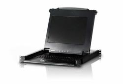 ATEN CL1000M rack console 43.2 cm [17"] 1280 x 1024 pixels Black (Aten IT CL1000M 1U USB KVM Console [17" LCD display, 105-Key Keyboard, touchpad])