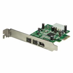 StarTech.com 3 Port 2b 1a 1394 PCI Express FireWire Card Adapter (3 PORT 2B 1A 1394 PCI EXPRESS - FIREWIRE CARD ADAPTER)