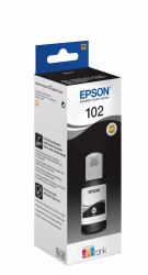 Epson 102 EcoTank Pigment Black ink bottle (OEM Epson 102 Black Ecotank Original Ink Bottle C13T03R140)